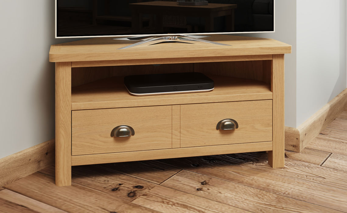 Woodbridge Oak Corner TV Unit