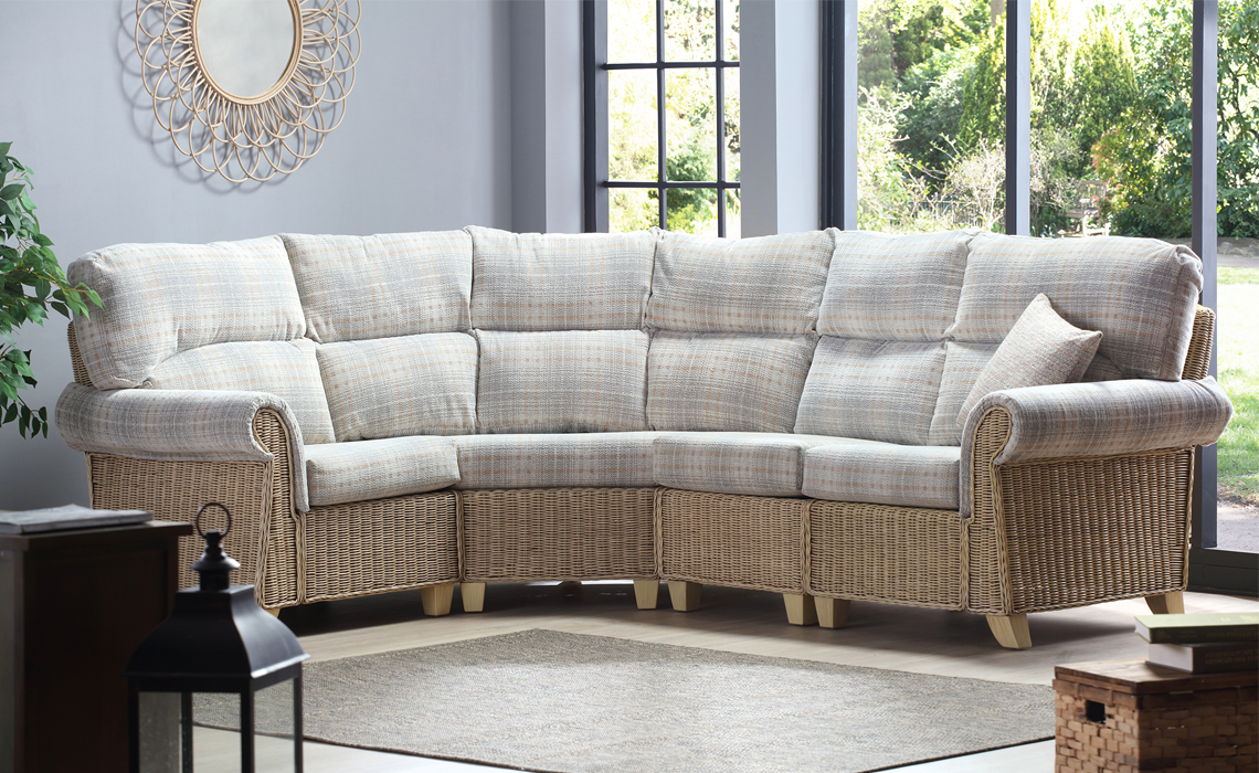 Charlton 4 Piece Corner Sofa in Natural Wash