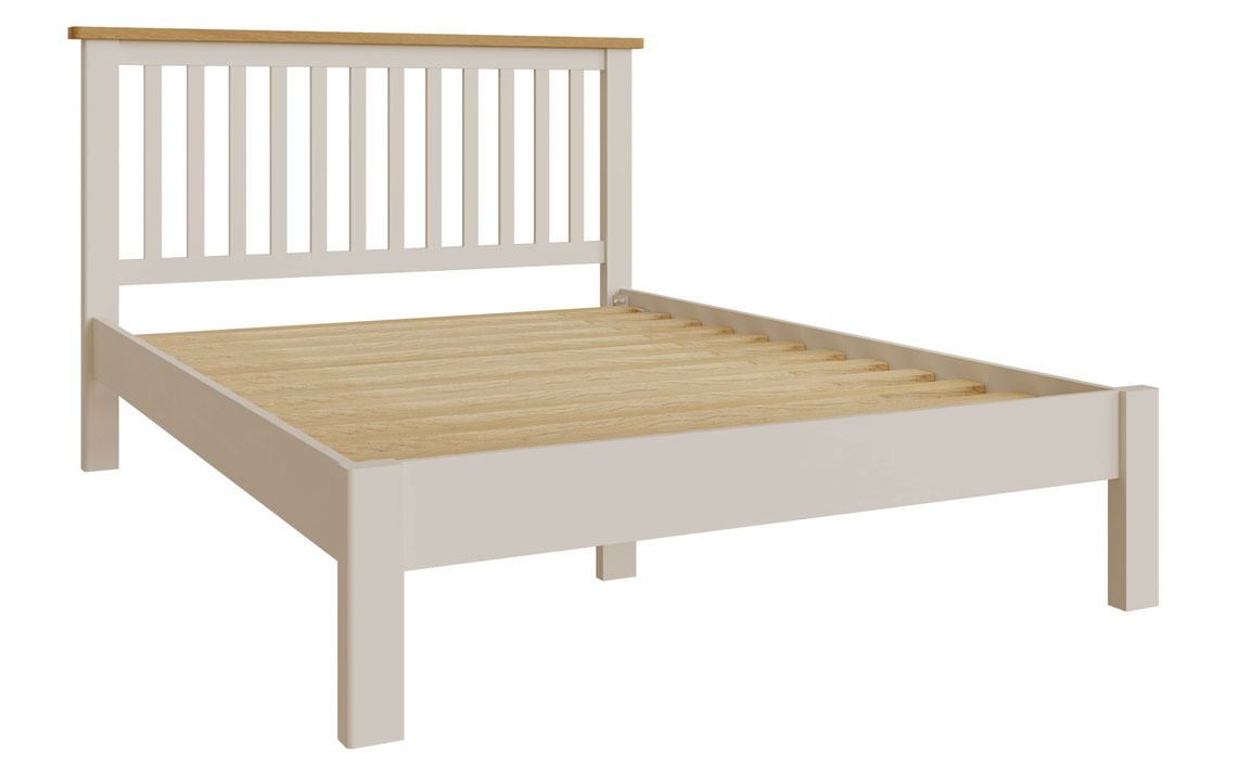 Woodbridge Truffle Grey Painted 4ft6 Double Bed Frame