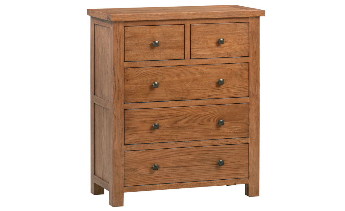 Lavenham Rustic Oak 2 Over 3 Chest