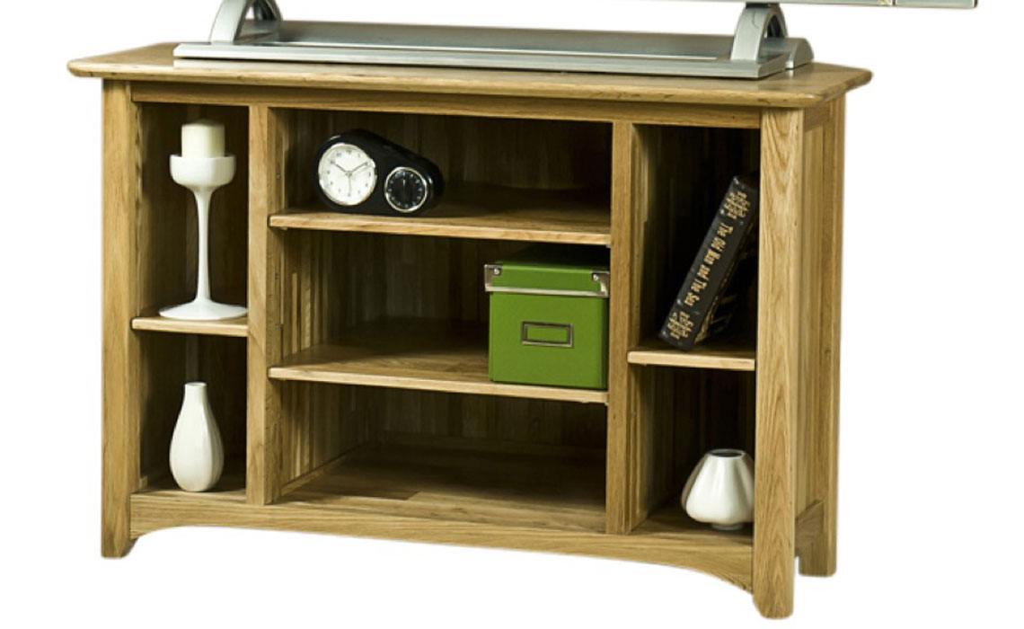 Falkenham Solid Oak Open Corner TV Unit