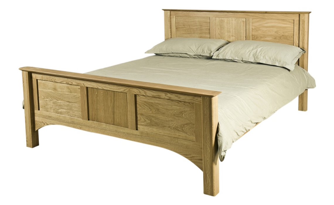 Falkenham Solid Oak 5ft High End Kingsize Bed Frame