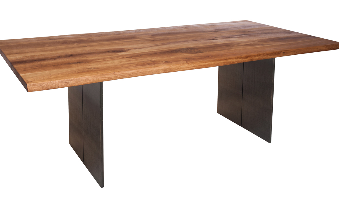 Aurora Oak 220cm Dining Table With Full Leg