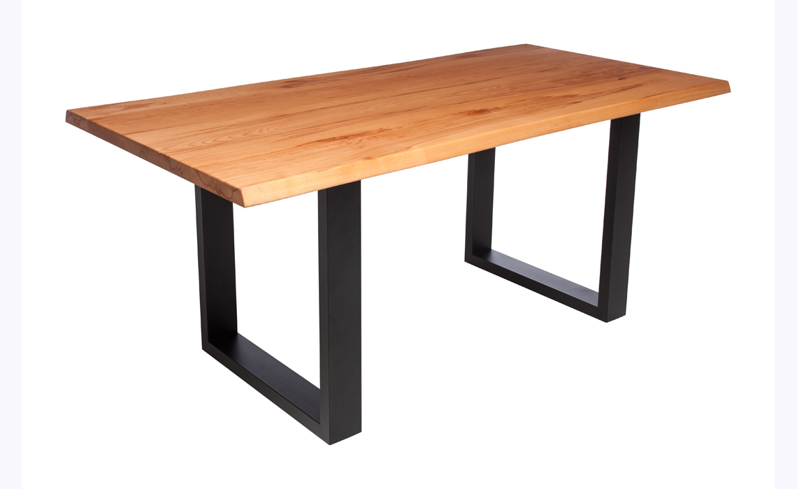 Aurora Oak 260cm Dining Table With U Shaped Leg 