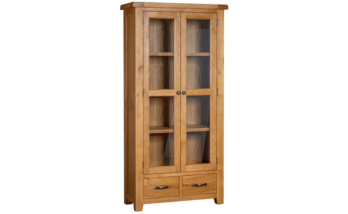 Newborne Oak Display Cabinet