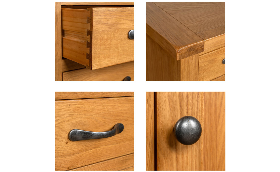 Newborne Oak 1 Door Cabinet