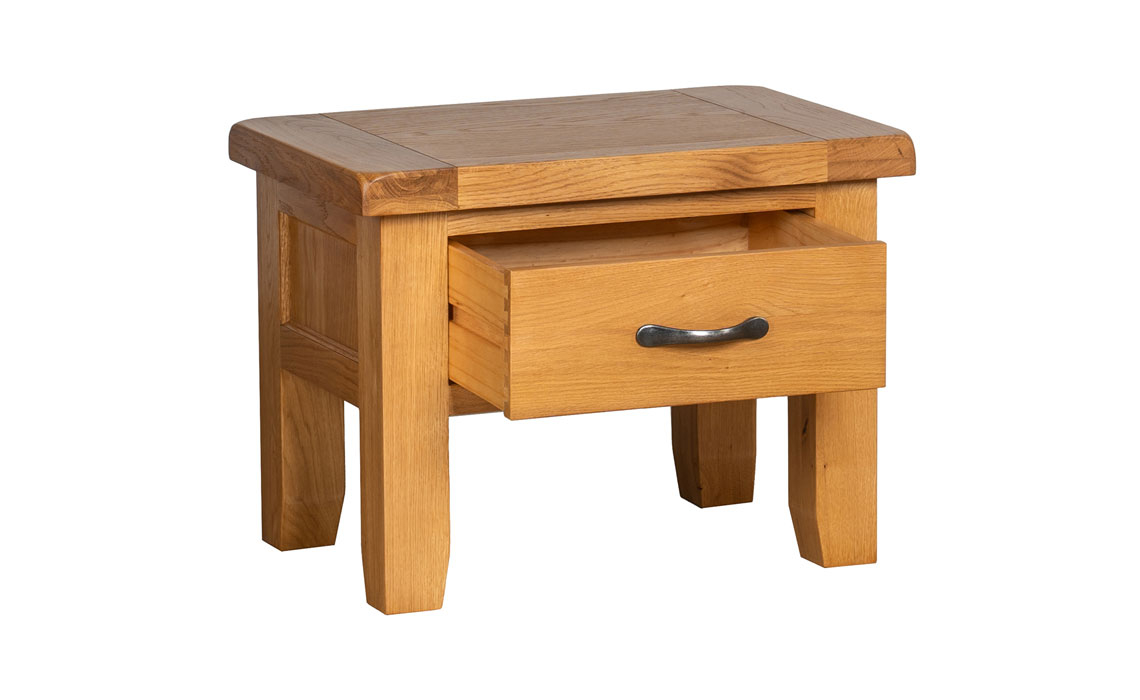 Newborne Oak Side Table With Drawer