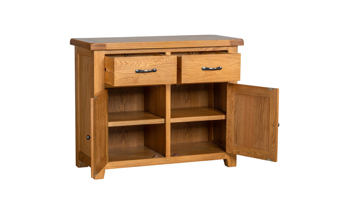 Newborne Oak 2 Door 2 Drawer Sideboard