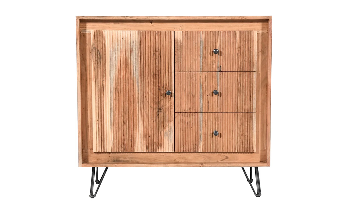 Japandi Solid Acacia Small Sideboard