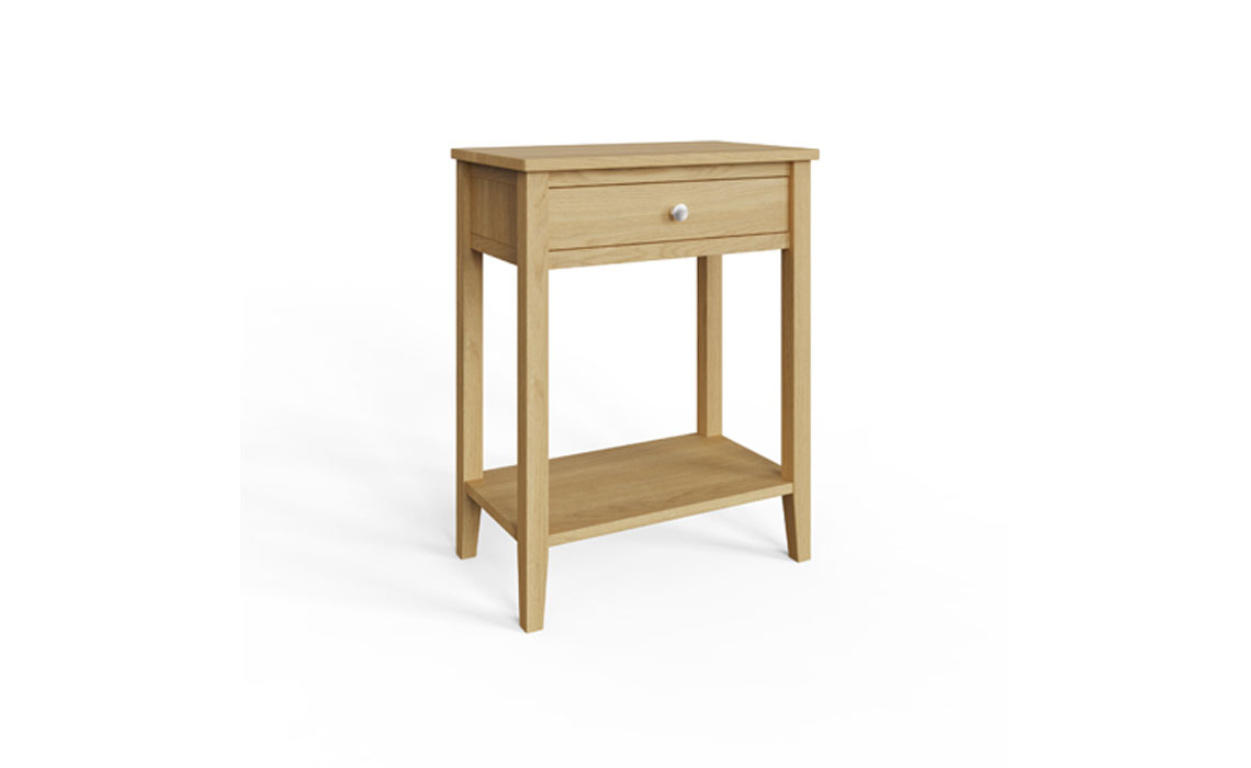 Valletta Oak 1 Drawer Console Table