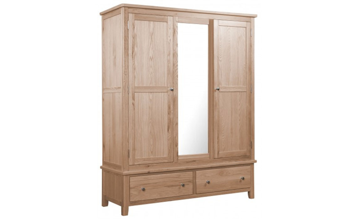 Havana Oak Triple Wardrobe