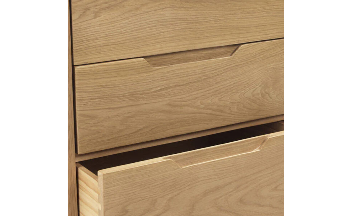 Copenhagen Oak 4 Drawer Wide Chest