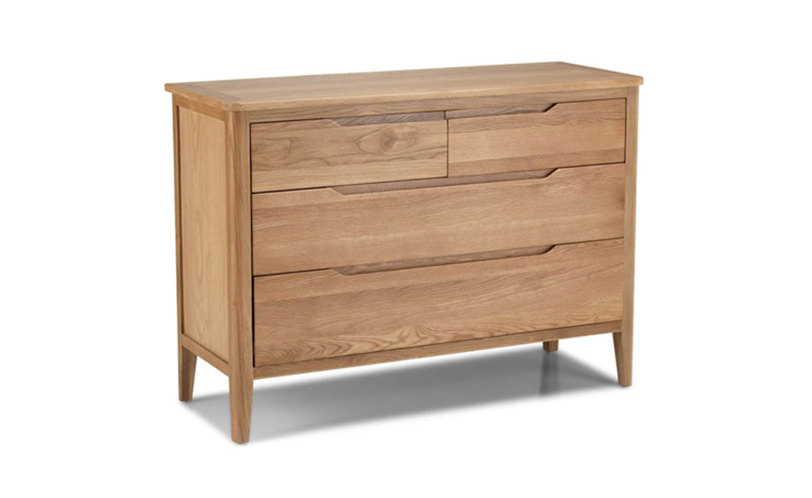 Copenhagen Oak 4 Drawer Wide Chest