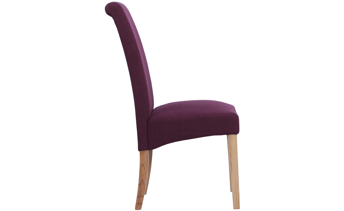 Bucklesham Roll Back Fabric Chair Maroon