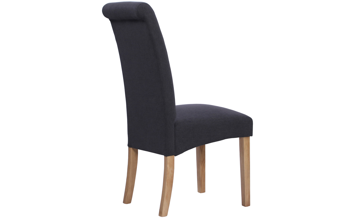 Bucklesham Roll Back Fabric Chair Dark Grey