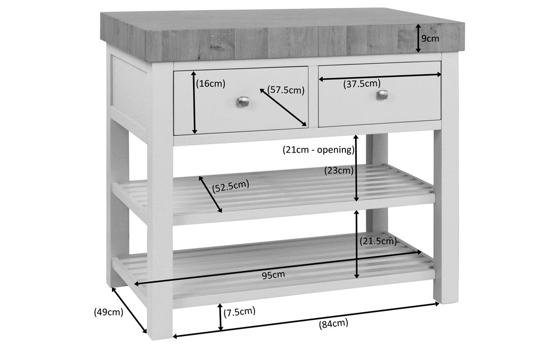 Lavenham Painted Butchers Block