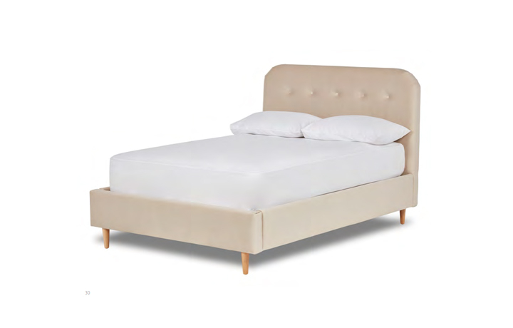 4ft Small Double Upholstered Bed Frames - Salford 4ft Small Double Fabric Bed Frame With Low End