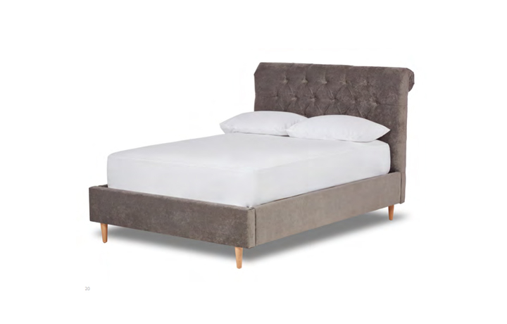 6ft Super King Upholstered Bed Frames - Chester 6ft Super King Size Fabric Bed Frame With Low End