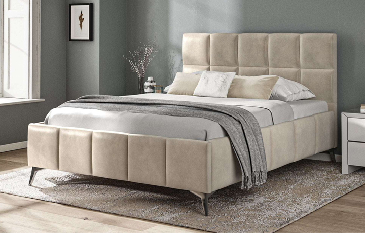 5ft Kingsize Upholstered Bed Frames - 5ft Alexandra Fabric Divan Base And Headboard