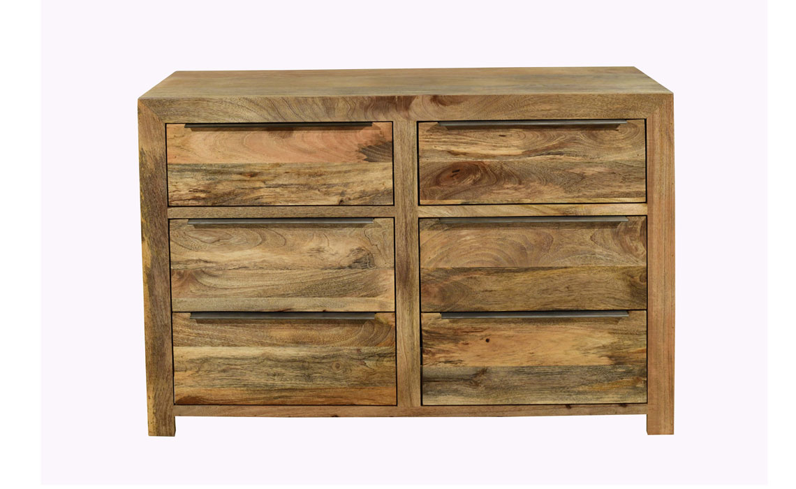 Bali Solid Mango Collection - Bali Solid Mango 6 Drawer Chest