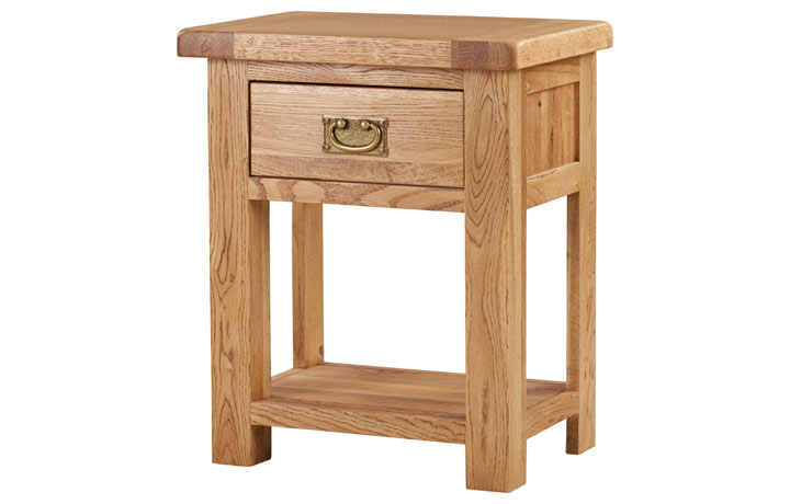 Oak 2 Drawer Bedside Cabinets - Framlingham Solid Oak Night Stand