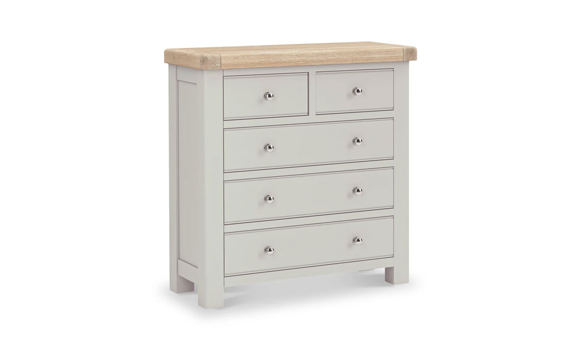 Clovelly Grey Painted Collection - Clovelly Stone Grey Painted 2 Over 3 Chest