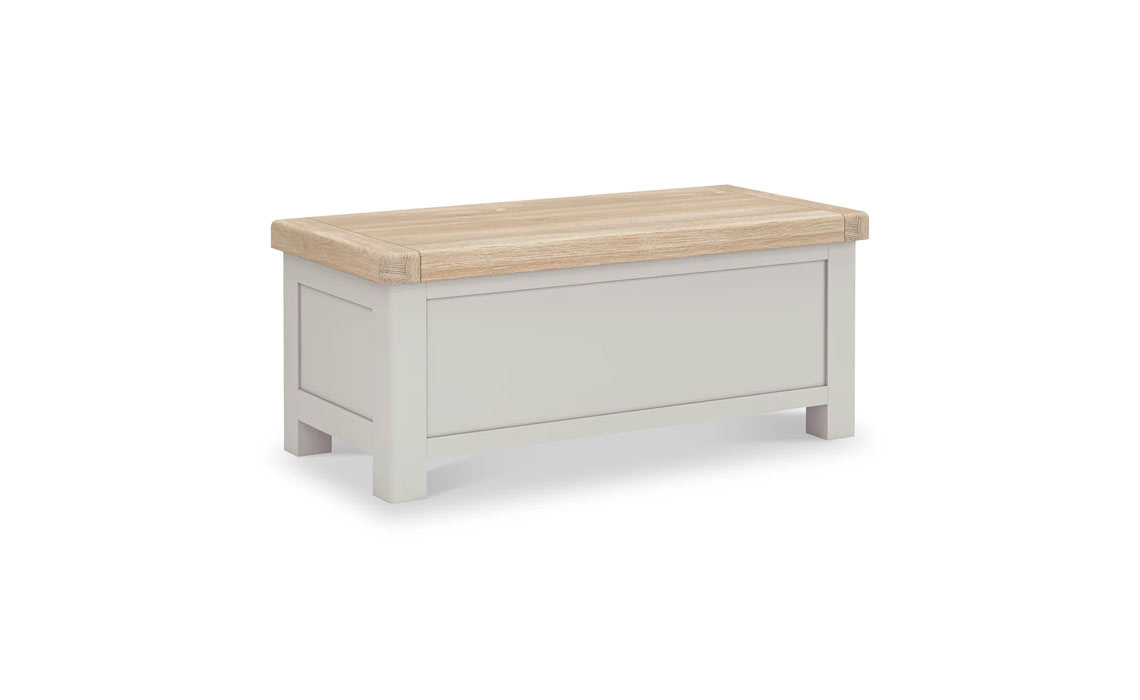 Clovelly Grey Painted Collection - Clovelly Stone Grey Painted Blanket Box