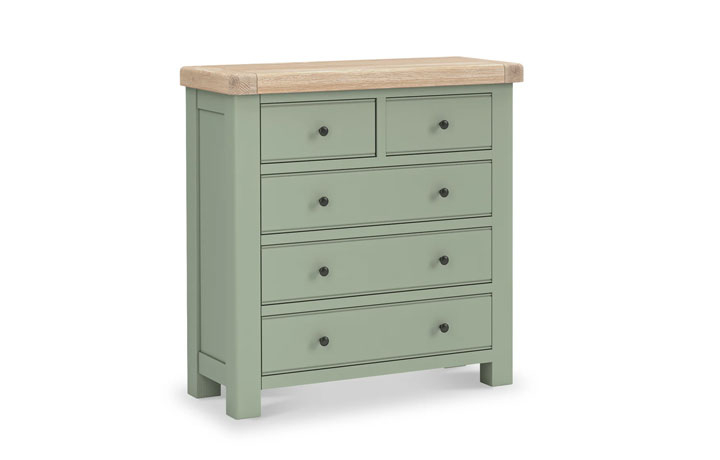 Clovelly Sage Painted Collection - Clovelly Sage Painted 2 Over 3 Chest