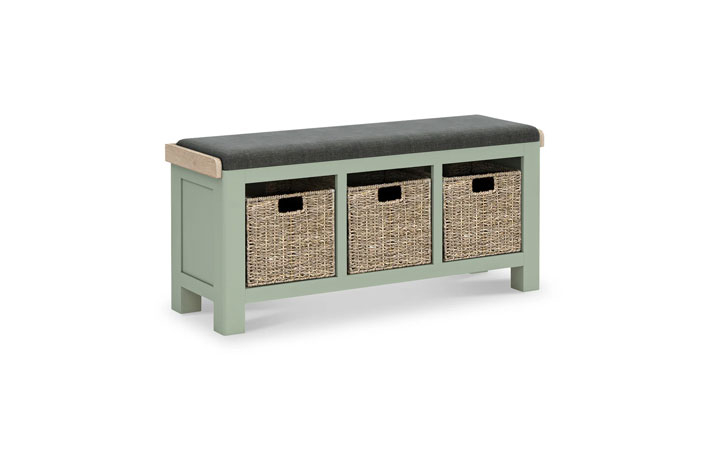 Clovelly Sage Painted Collection - Clovelly Sage Storage Bench