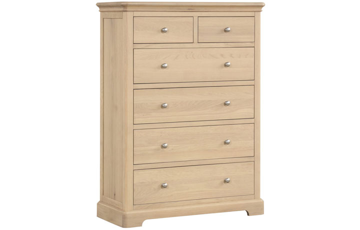 Melford Oak Collection - Melford Oak 2 Over 4 Chest Of Drawers