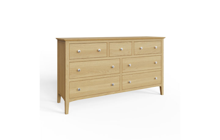 Riva European Oak Collection - Riva 3 Over 4 Chest of Drawers