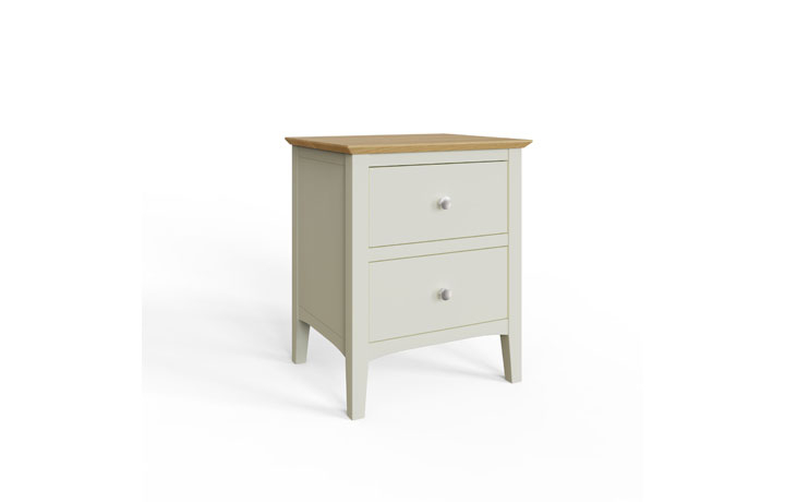 Riva Painted Bedroom Furniture - Riva Painted 2 Drawer Bedside