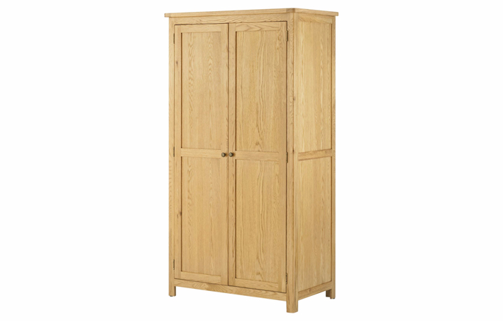 Pembroke Oak Collection - Pembroke Oak 2 Door Wardrobe