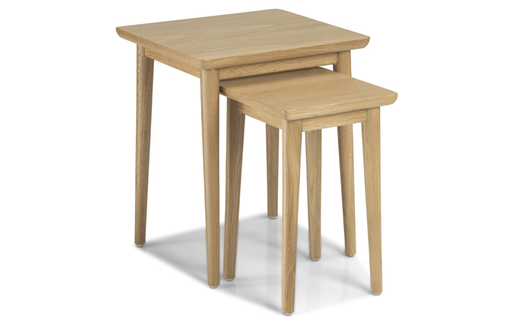Nested Tables - Nordic Oak Nest Of 2 Tables