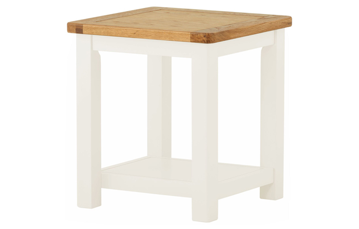 Painted Coffee Tables - Pembroke White Painted Lamp Table