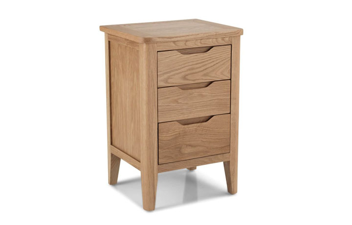 Copenhagen Oak Collection - Copenhagen 3 Drawer Bedside